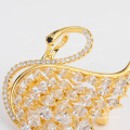 Sanko Strass Swan Pearl Designer Brosche Pins